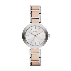 DKNY Stanhope Rose Gold & Silver Linked Watch